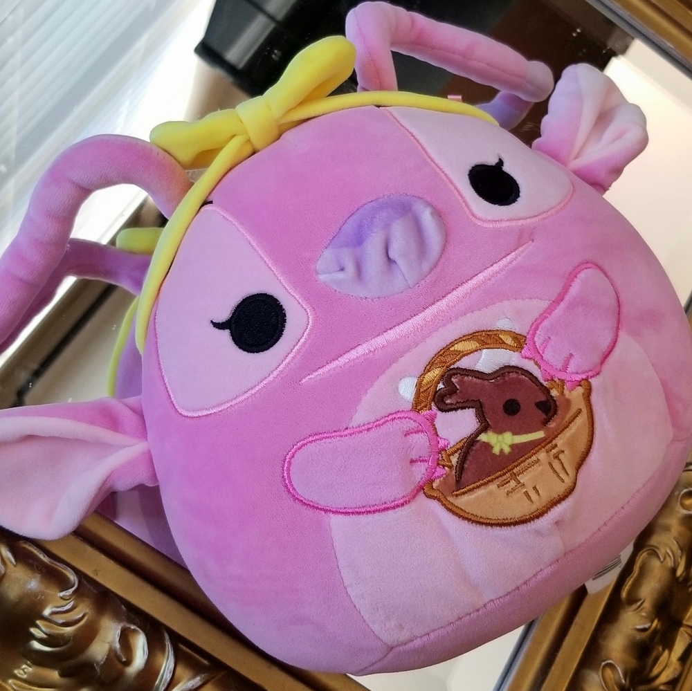 ❗Squishmallows Disney Stitch Pink Easter Angel Plush❗ 
